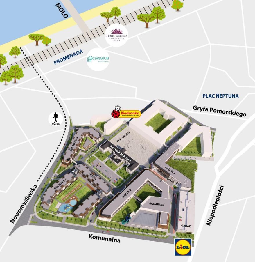 Bel Mare Apartament 128 Z Ogrodkiem Miedzyzdroje Exterior foto
