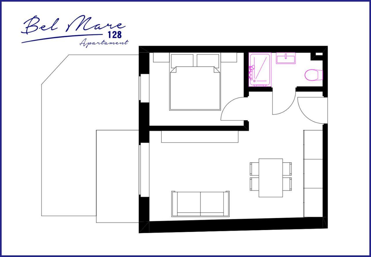 Bel Mare Apartament 128 Z Ogrodkiem Miedzyzdroje Exterior foto